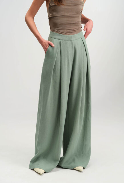 Seafoam Wide-leg Pants