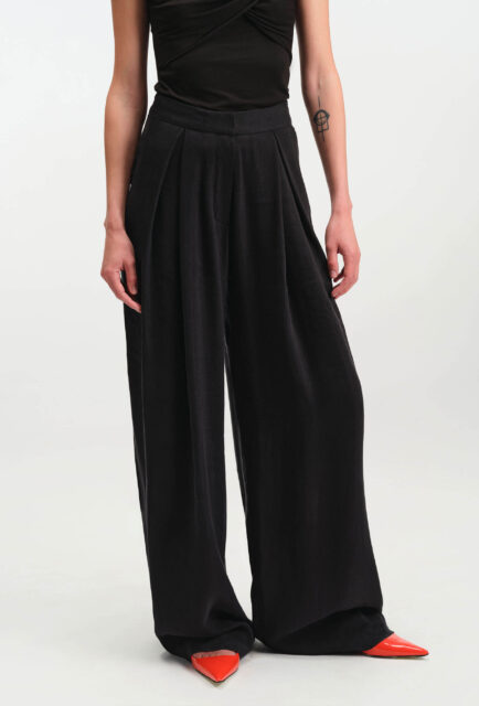 Tailored Linen Palazzo Pants